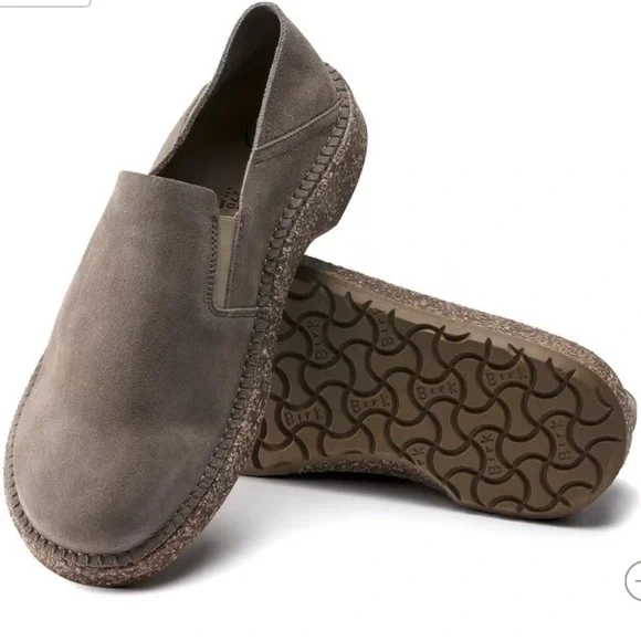 Birkenstock Callan Suede Leather - Gray Taupe - Picture 1 of 6